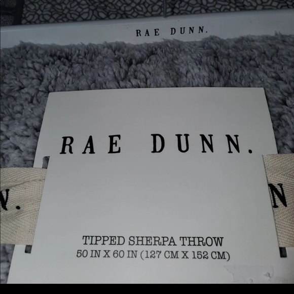 SOLD!!!  Rae Dunn Sherpa throw - Picture 3 of 4